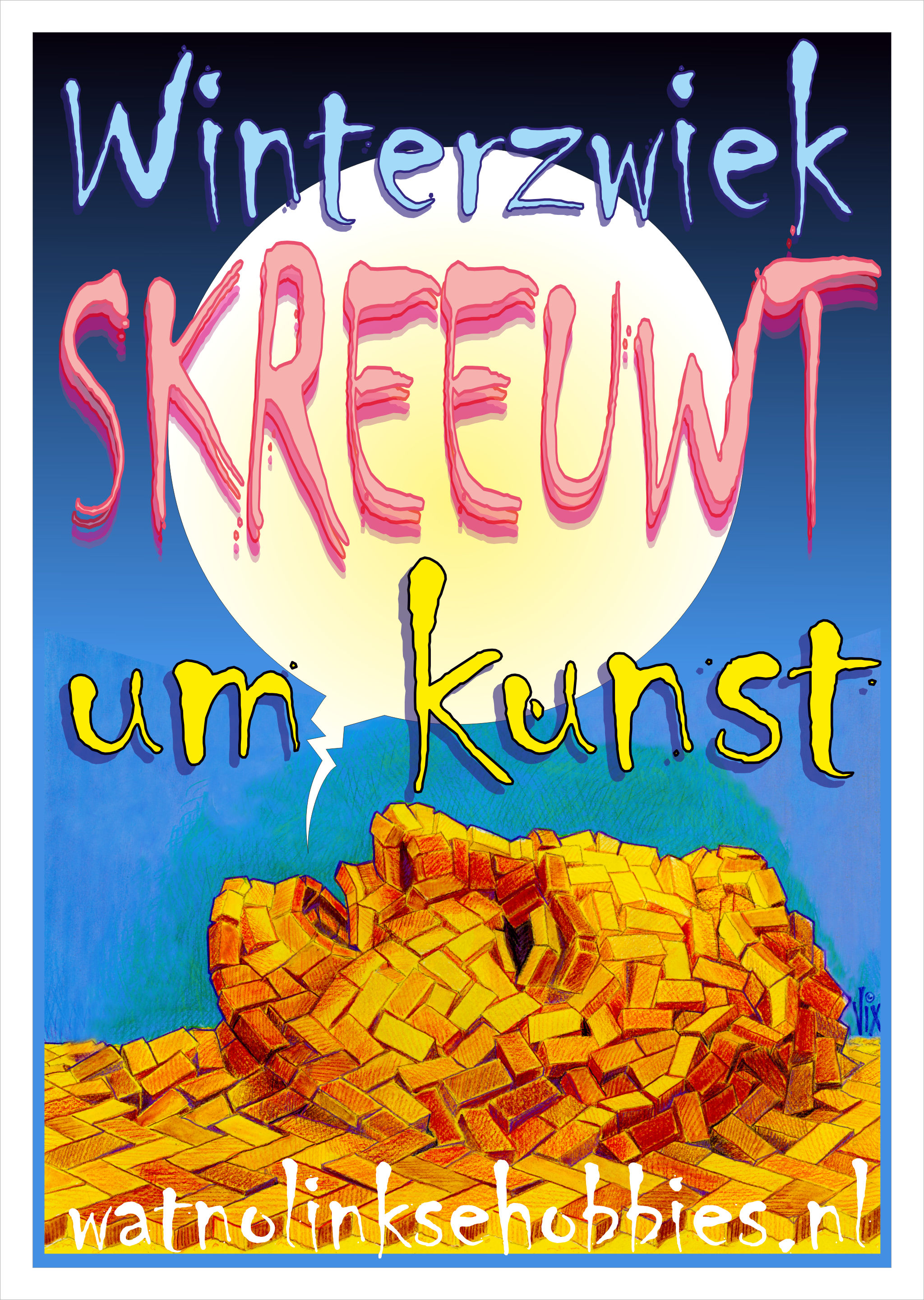 poster Winterzwiek skreeuwt um kunst 2010