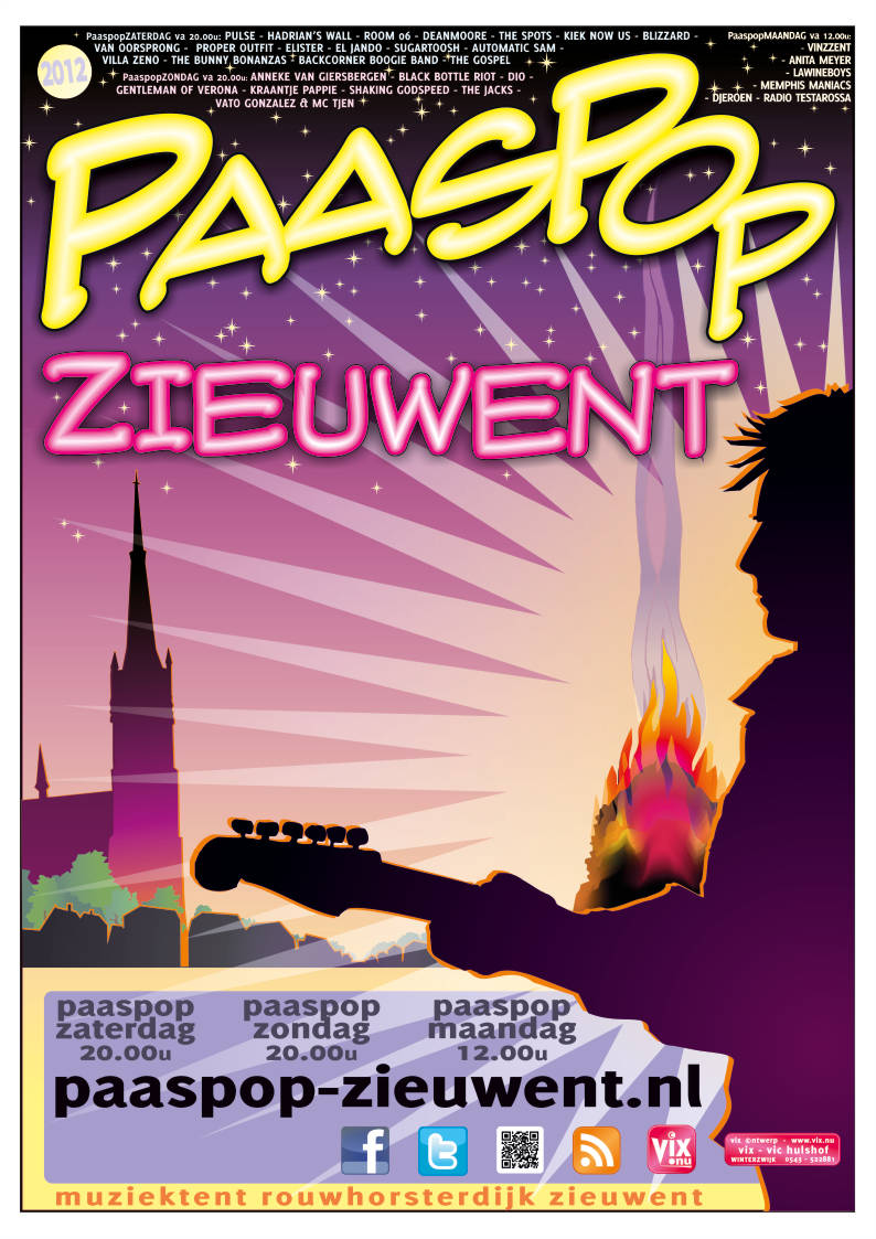 poster PaasPop Zieuwent 2012