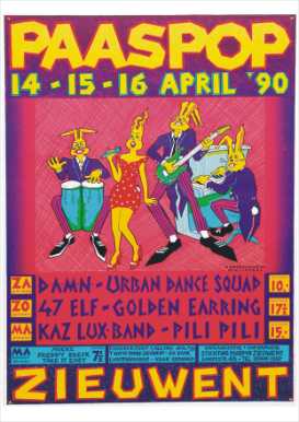 vix poster Paaspop 1990