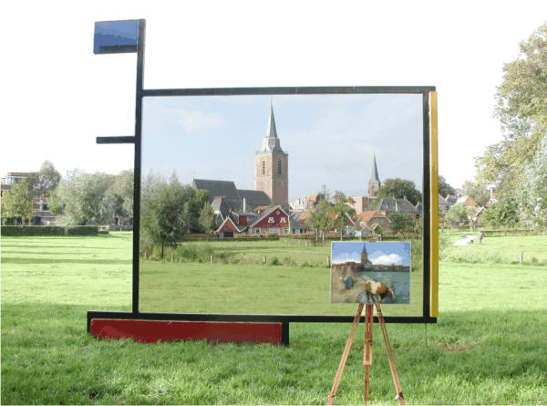 gezicht op winterswijk, mondriraam, beeld vic hulshof